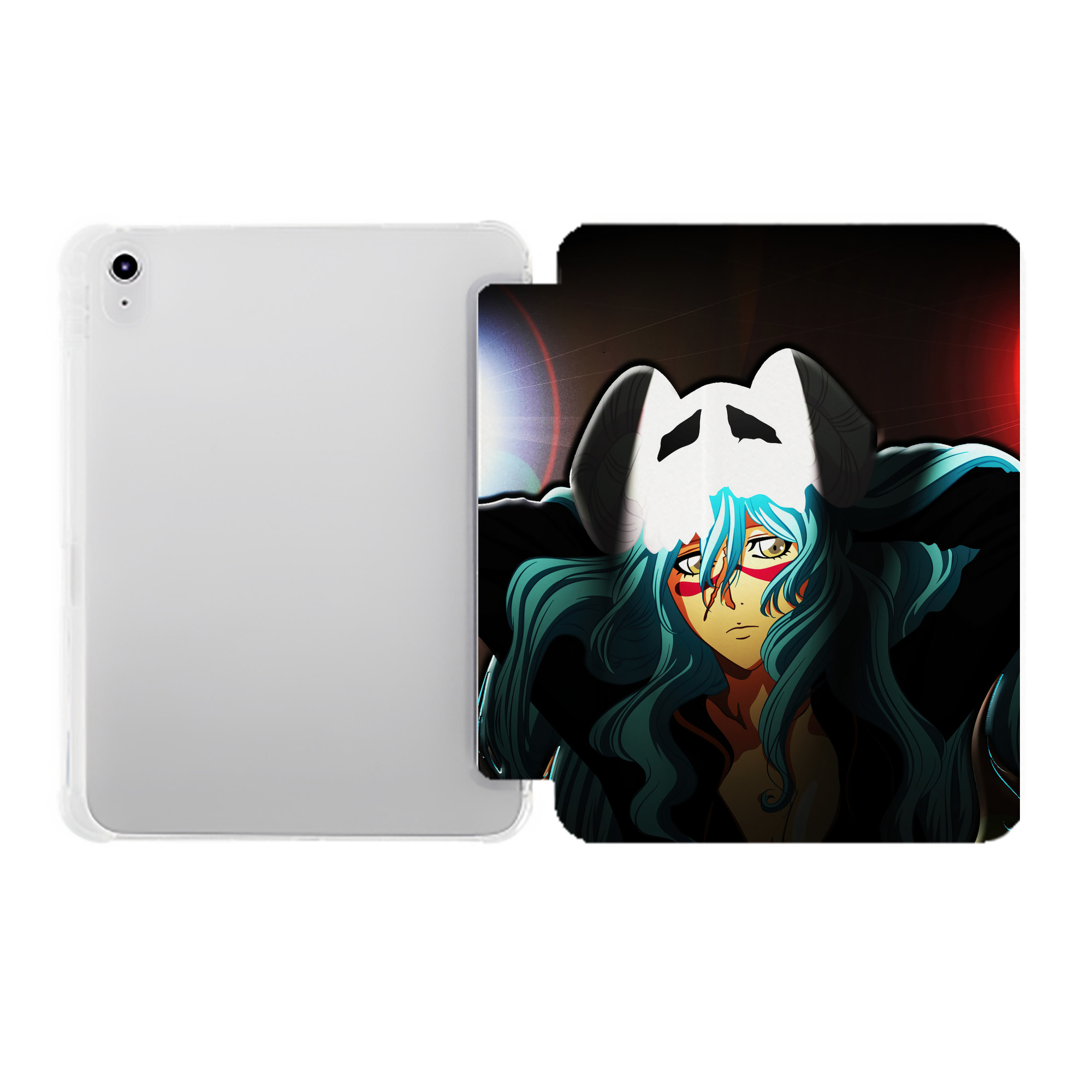 （画像用） ブリーチ BLEACH IPad ケース ペン収納付き 三つ折りスタンド PUレザー×シリコン 対応機種9.5/10.5/10.9インチ